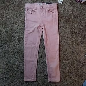 Pink girls skinny jeans